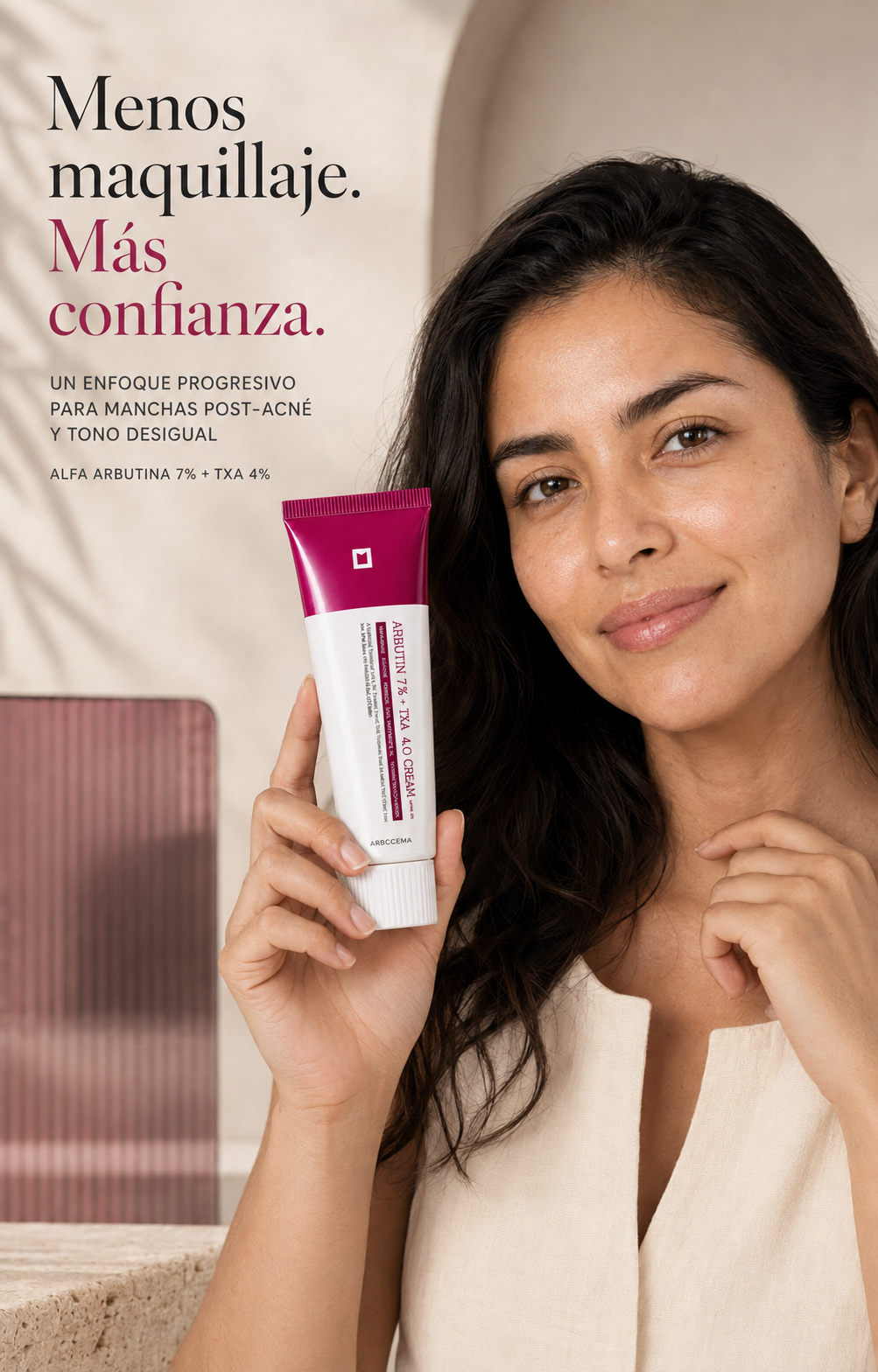 Nairela Arbutina 7% — Detalle de etiqueta