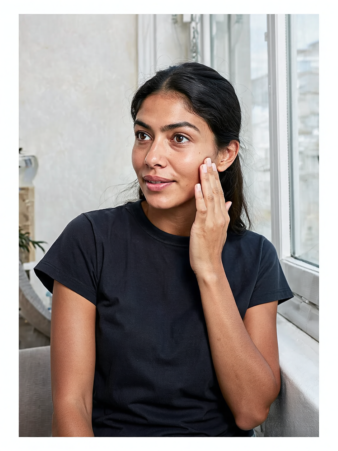 NAIRELA — rutina matutina, aplicación de crema